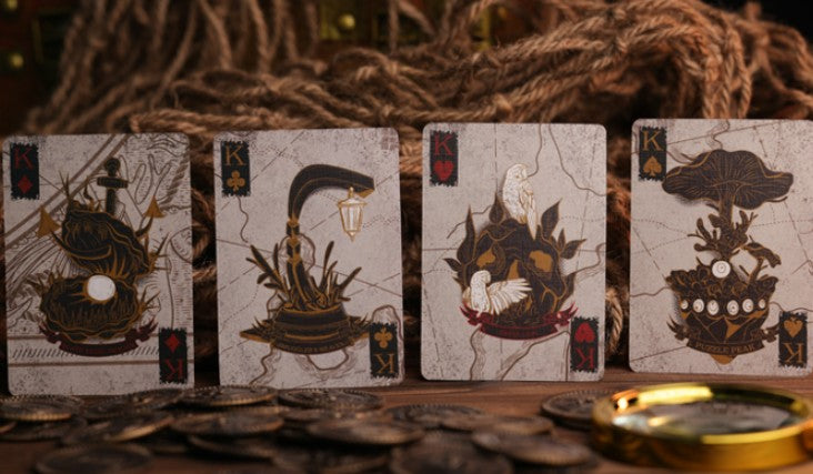 The Trial of Blackbeard Playing Cards - Special Edition - Pearl White