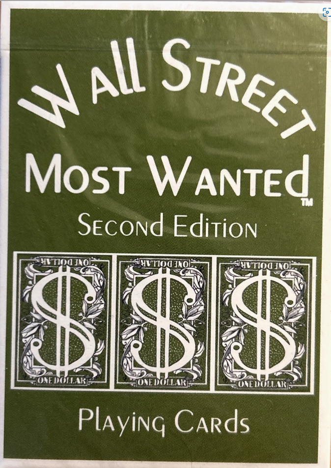 Wall Street Most Wanted Playing Cards
