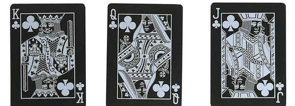 Skull Metallic Silver Bicycle Playing Cards
