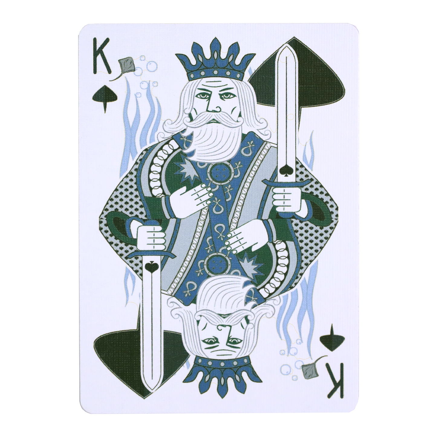 Stingray Teal Gilded Bicycle Playing Cards