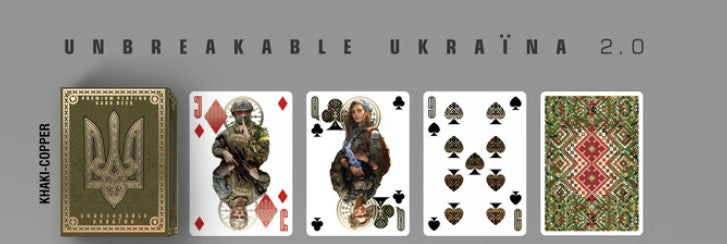 UNBREAKABLE UKRAÏNA (UU) Playing Cards with Numbered Seal