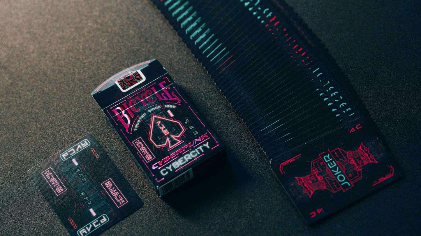 PlayingCardDecks.com-Cyberpunk Cyber City Bicycle Playing Cards