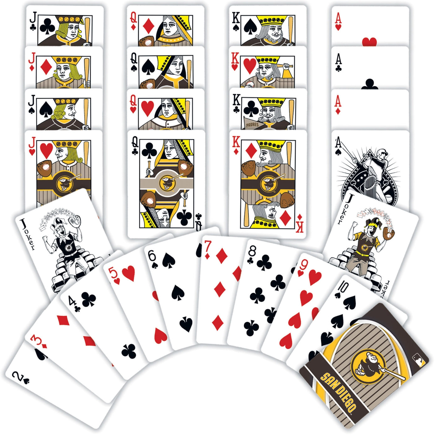 San Diego Padres - Friar Playing Cards by Masterpieces