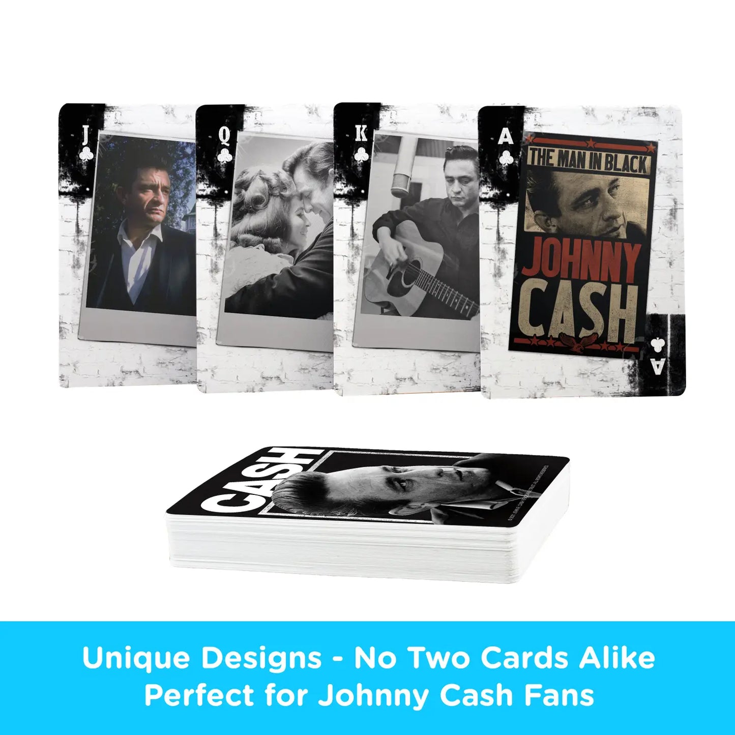 Johnny Cash Playing Cards by Aquarius - Celebrate the Music Legend