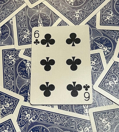 Blue One Way Forcing Deck - 6 of Clubs