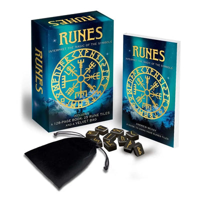 Runes Book & Card Deck - Arcturus Oracle Kit