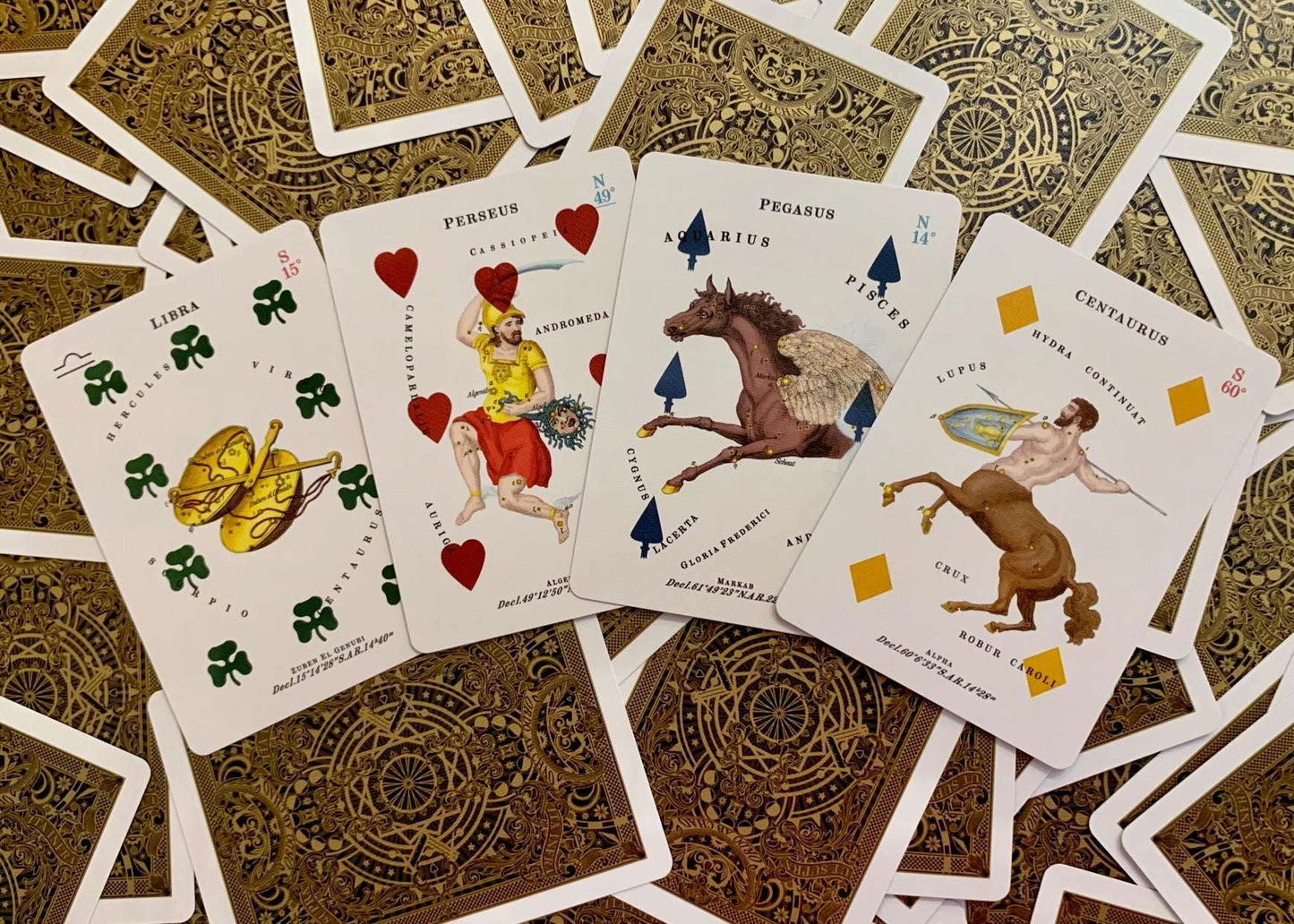 PlayingCardDecks.com-Astronomical Gilded Playing Cards USPCC