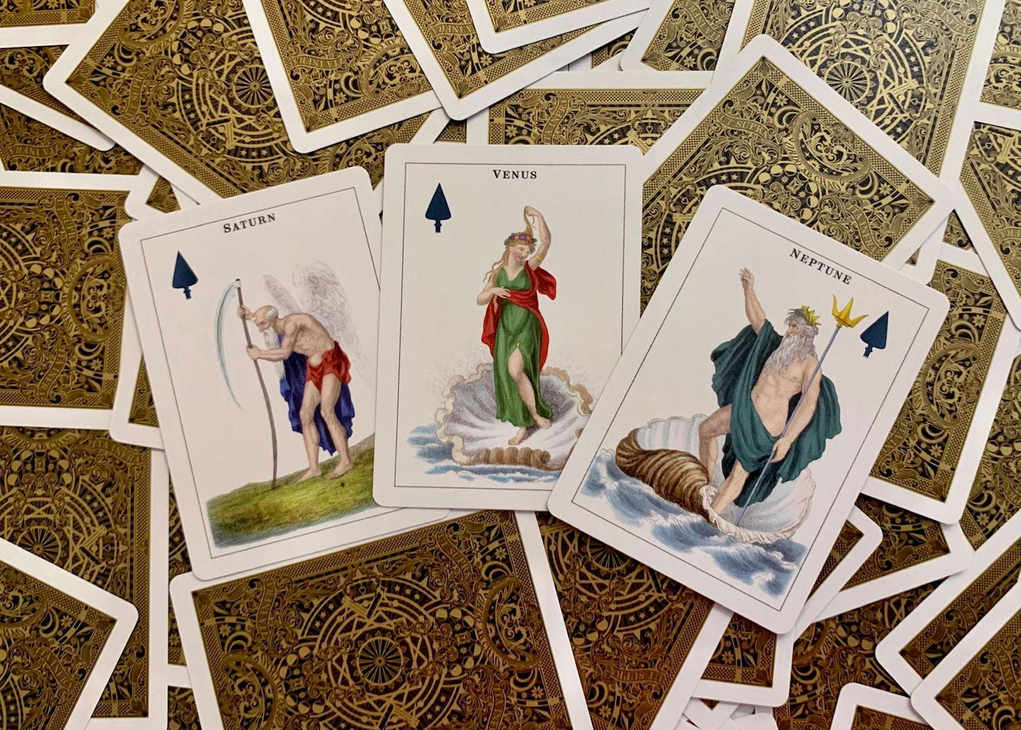 PlayingCardDecks.com-Astronomical Gilded Playing Cards USPCC