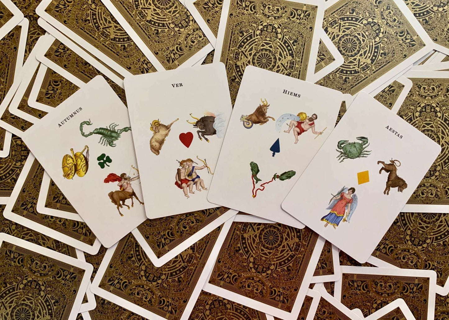 PlayingCardDecks.com-Astronomical Gilded Playing Cards USPCC