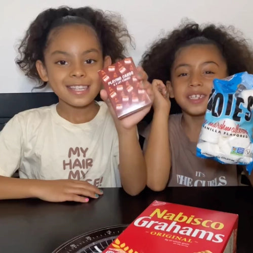 S'mores-Themed Playing Cards, Triva, Challenges, Smore Games