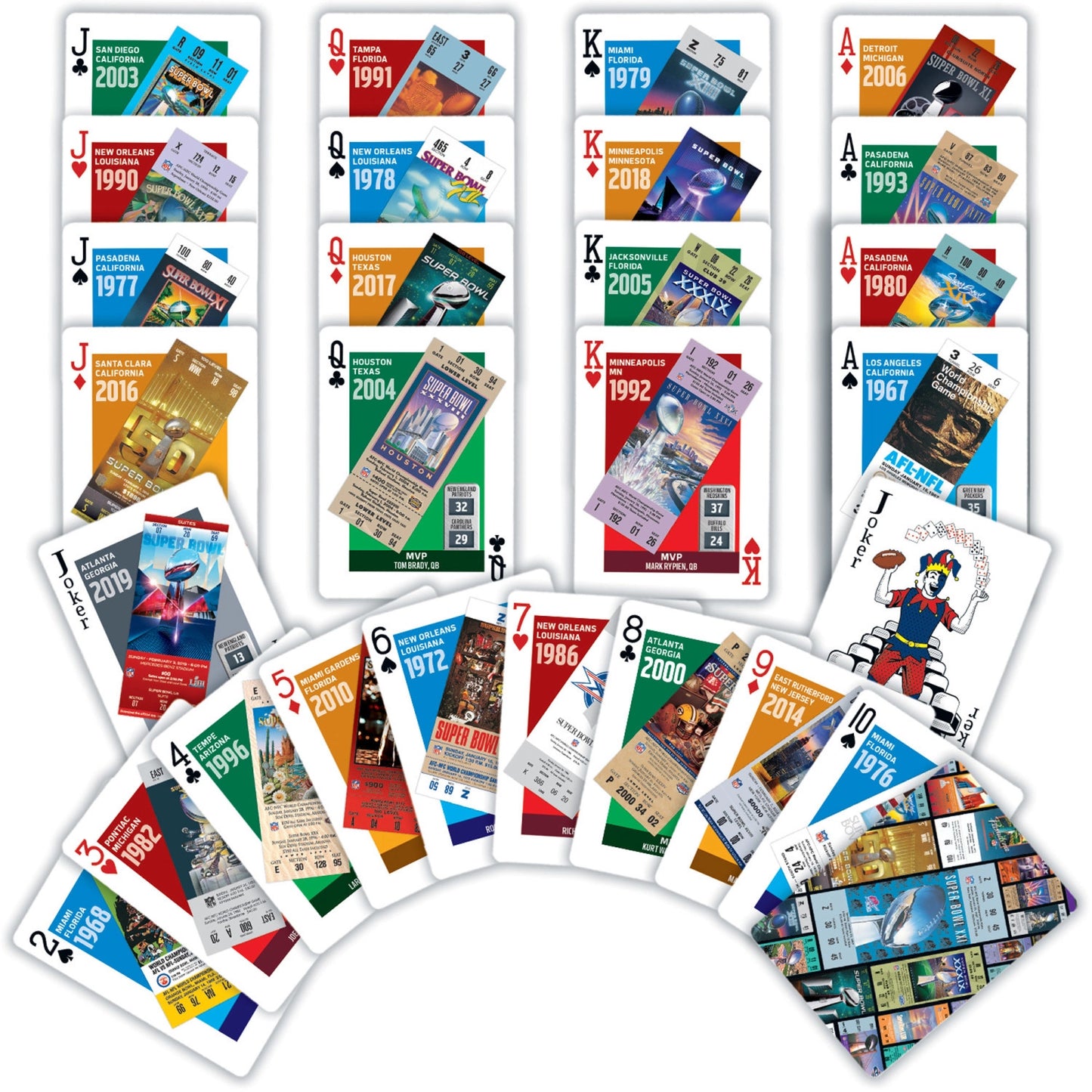 SuperBowl Playing Cards – Relive Each Championship!