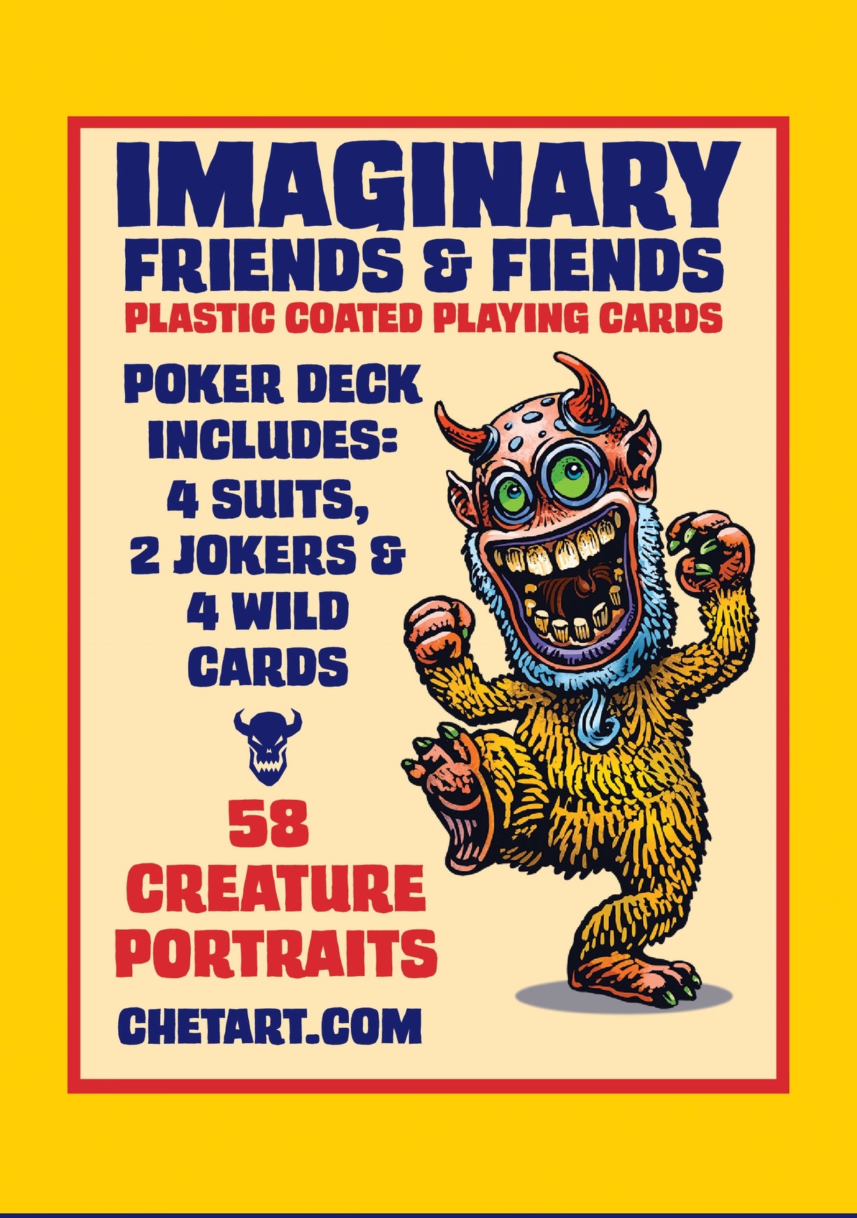 Imaginary Friends and Fiends Playing Cards