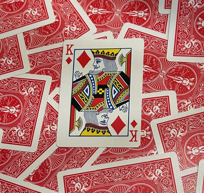 Red One-Way Forcing Deck - King of Diamonds