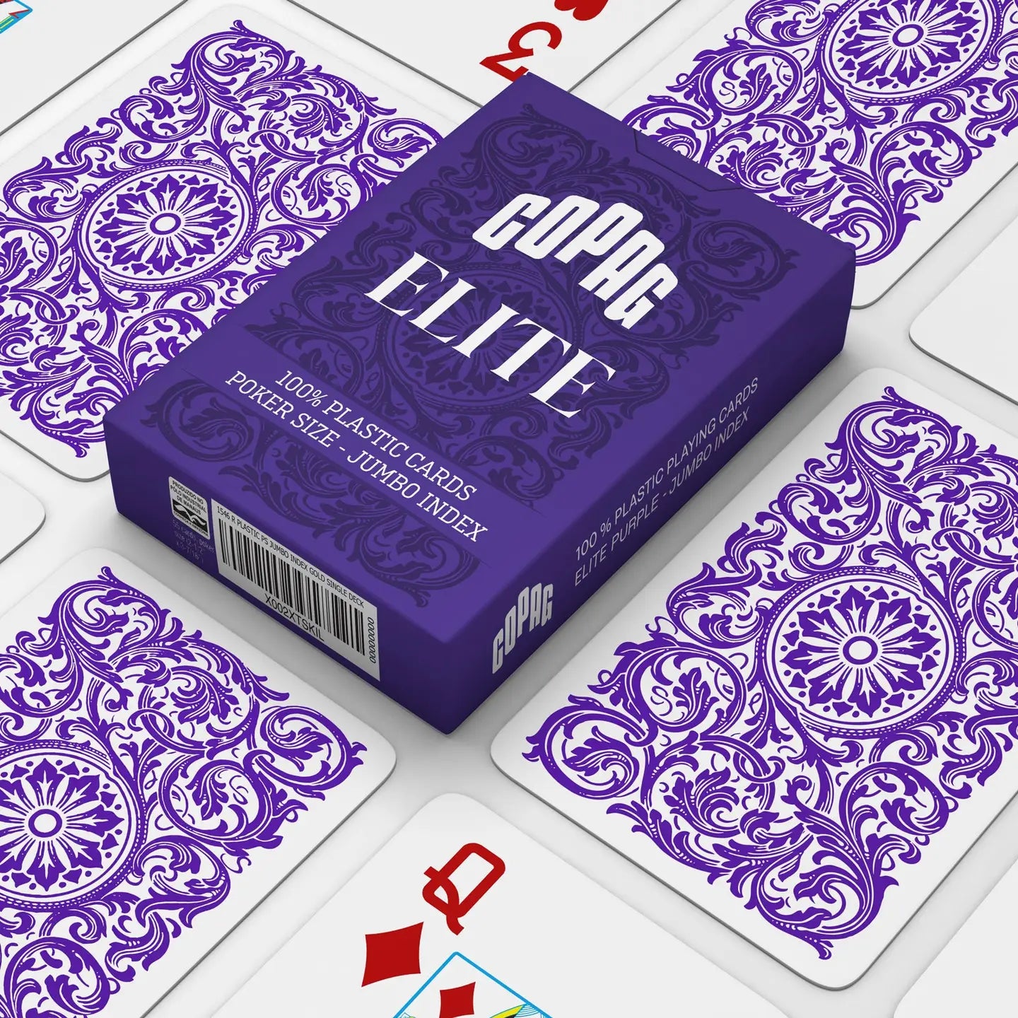 Copag Elite 100% Plastic Jumbo Index – 6 Deck Set