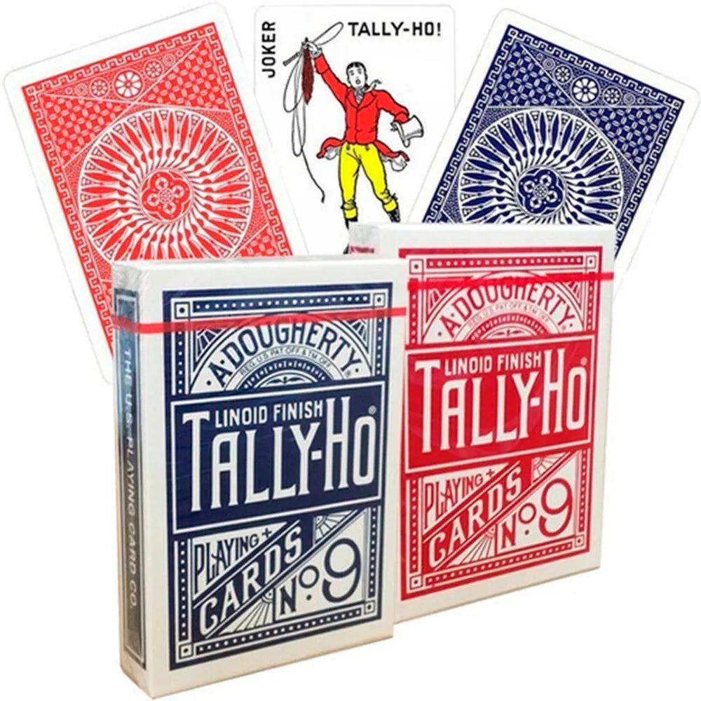 Tally-Ho Circle Back 2 Deck Set Blue & Red Playing Cards