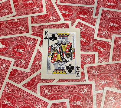 Red One-Way Forcing Deck - King of Clubs