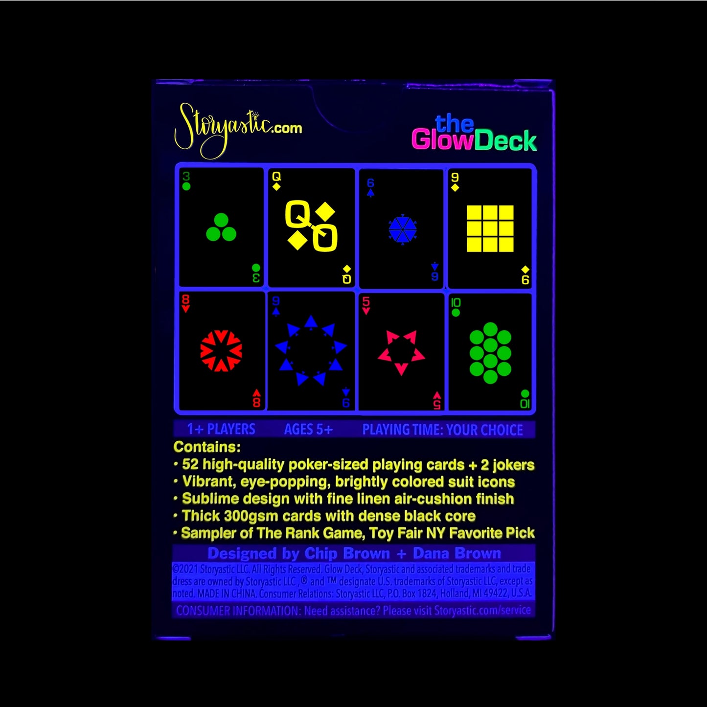 Glow Deck: Fluorescent Playing Cards