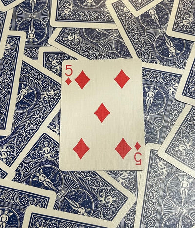 Blue One-Way Forcing Deck - 5 of Diamonds