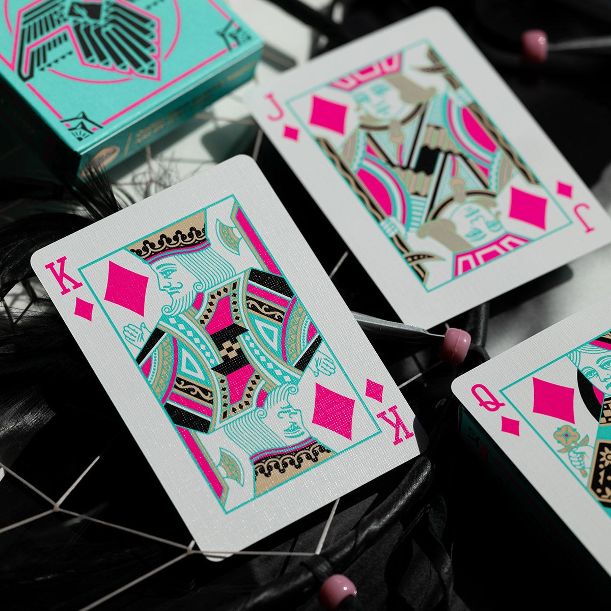 Fulton's Thunderbird Room Turquoise Edition Playing Cards