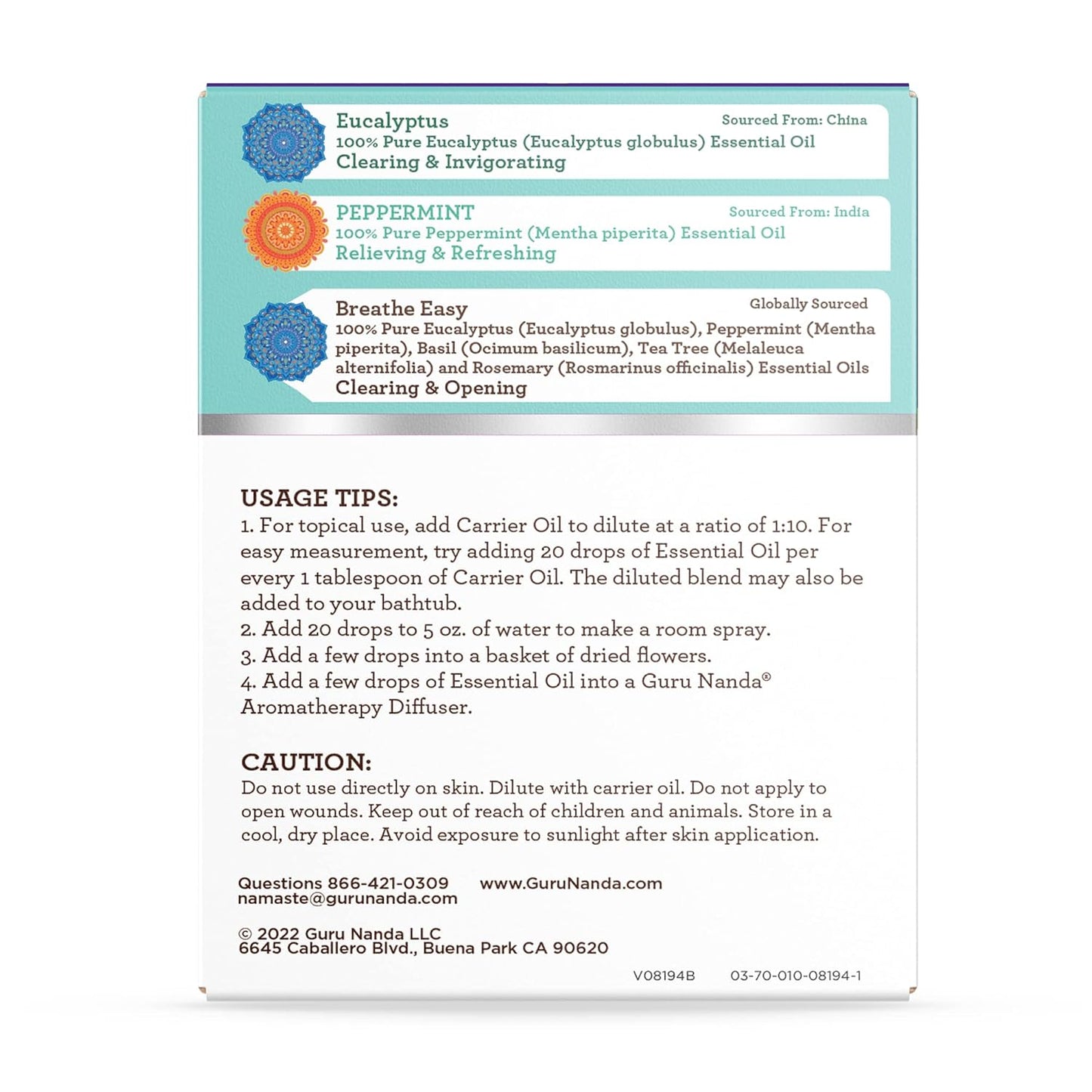 Breathe Essential Oil 3 Pack Set