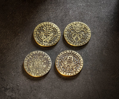 Four Elements Cthulhu Mythos Metal Coins