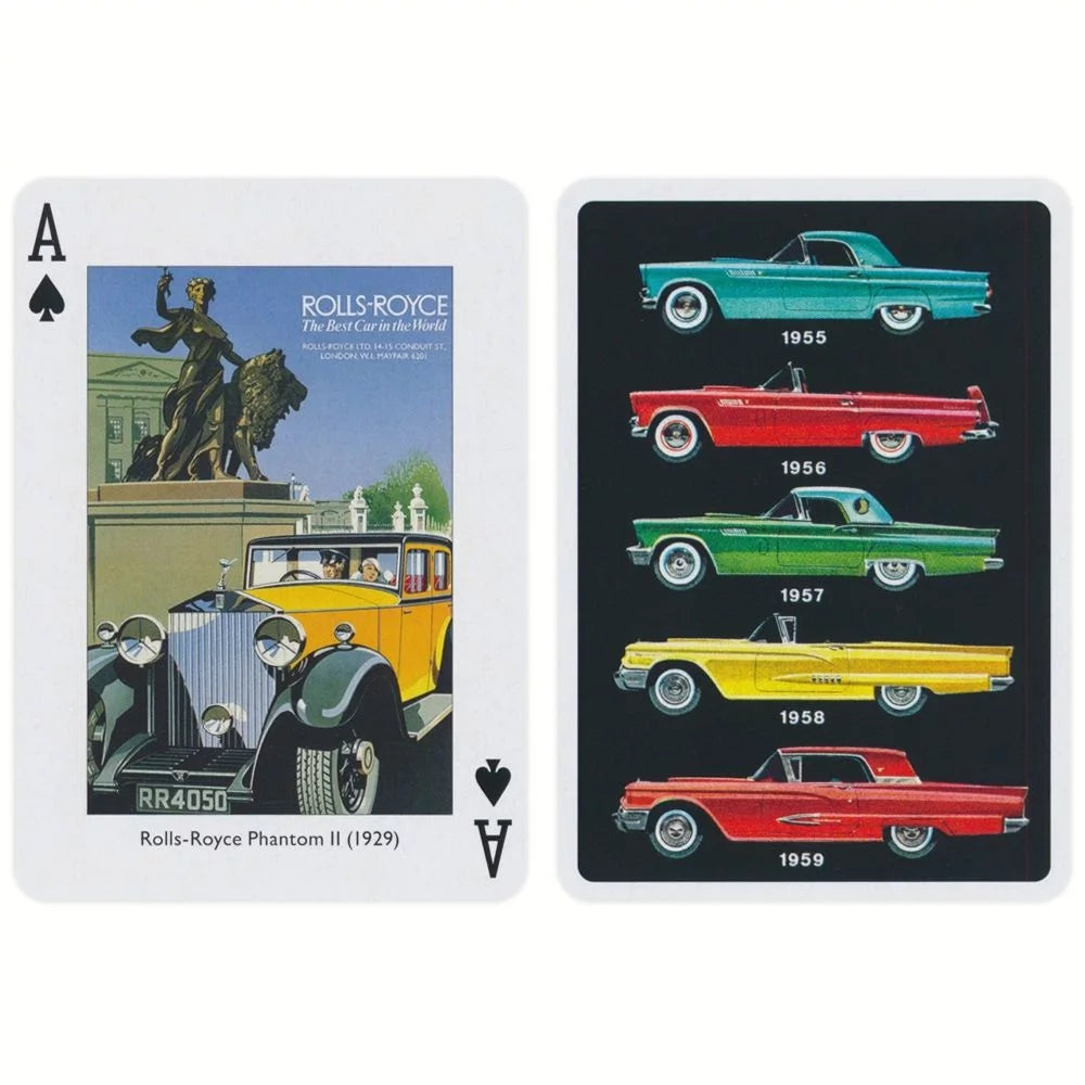 Classic Cars Playing Cards by Piatnik - A Ride Through Automotive History