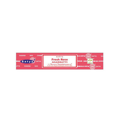 Satya - Fresh Rose Incense Sticks - 15 G.