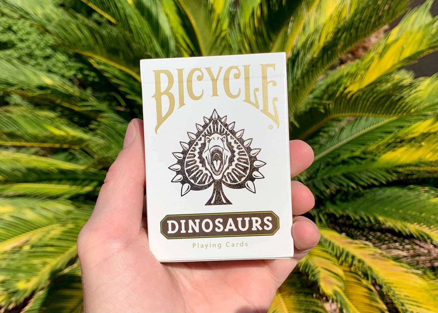 PlayingCardDecks.com-Dinosaurs Gilded Bicycle Playing Cards