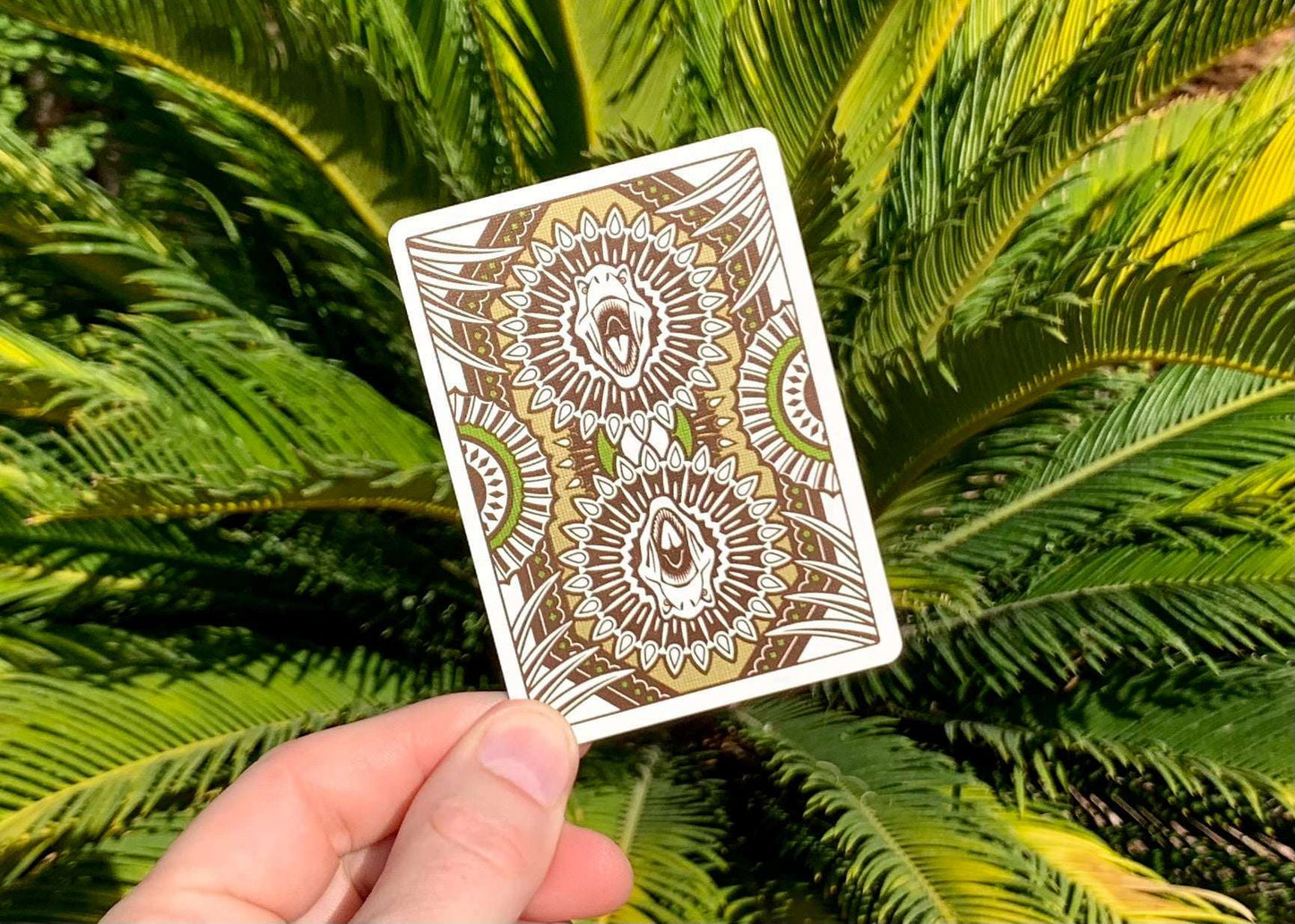 PlayingCardDecks.com-Dinosaurs Gilded Bicycle Playing Cards