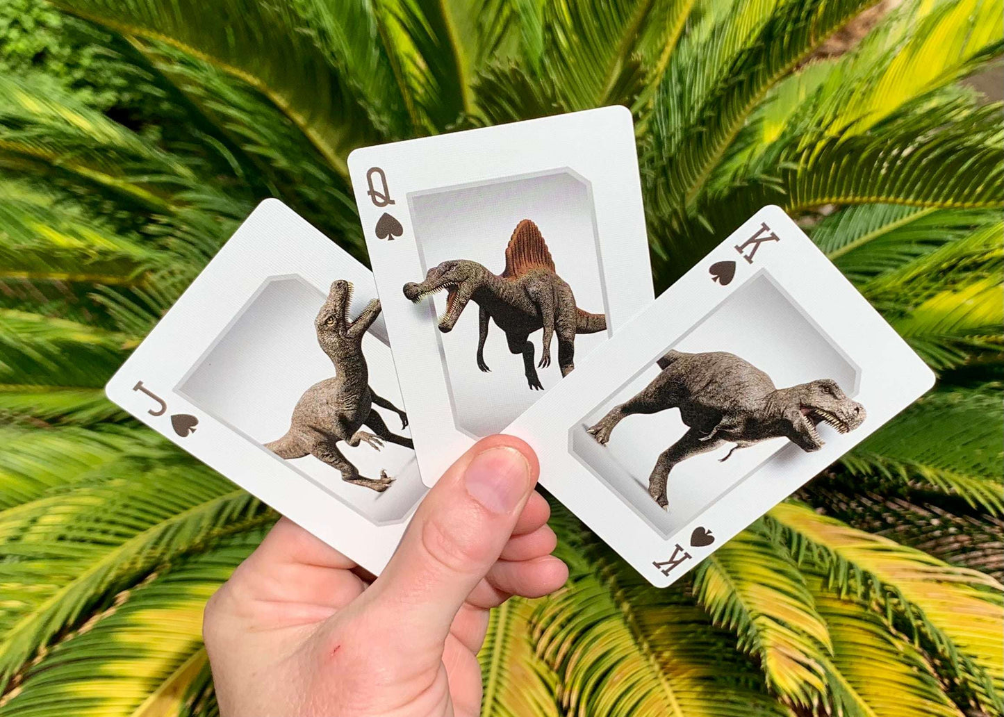 PlayingCardDecks.com-Dinosaurs Gilded Bicycle Playing Cards