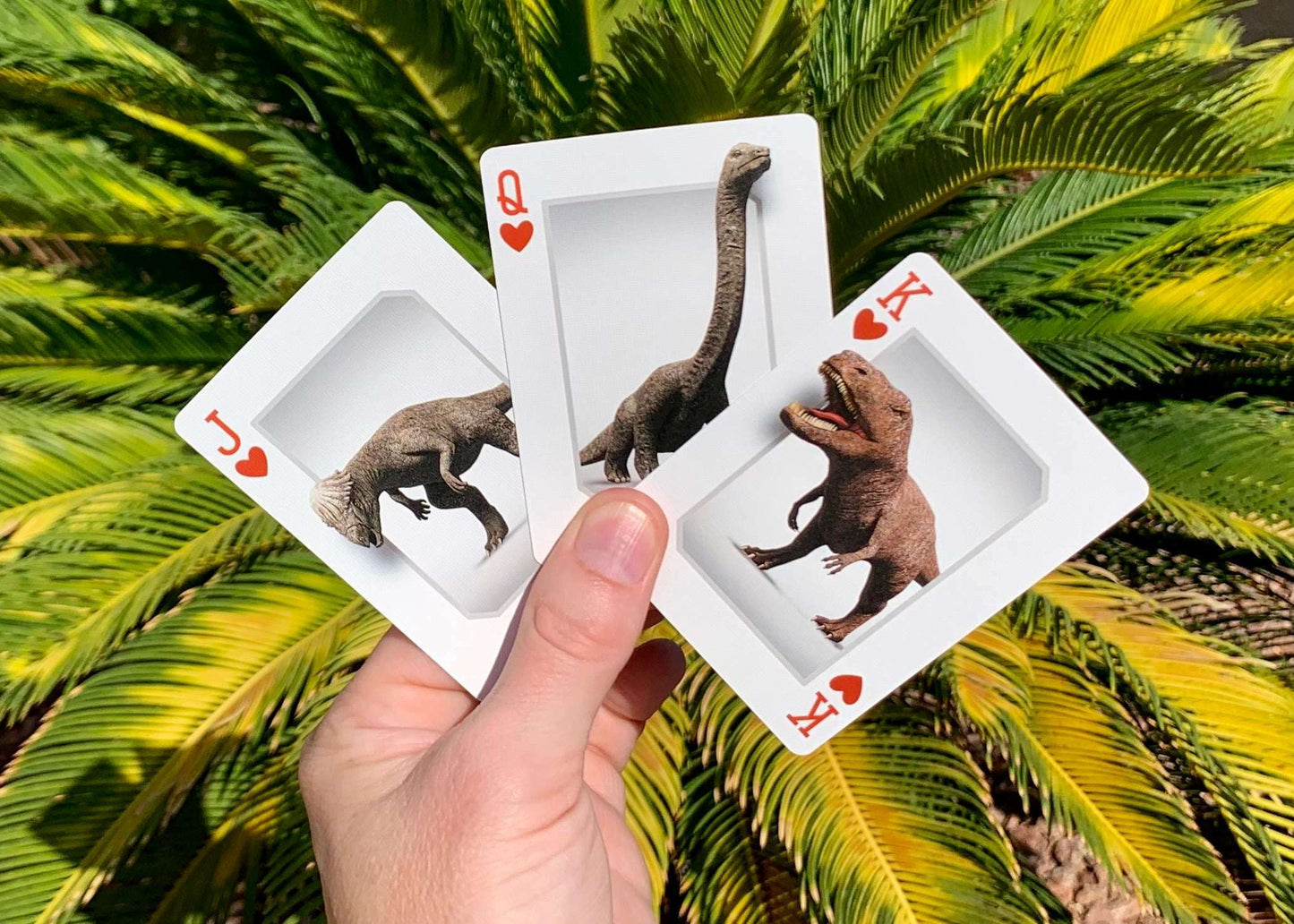 PlayingCardDecks.com-Dinosaurs Gilded Bicycle Playing Cards