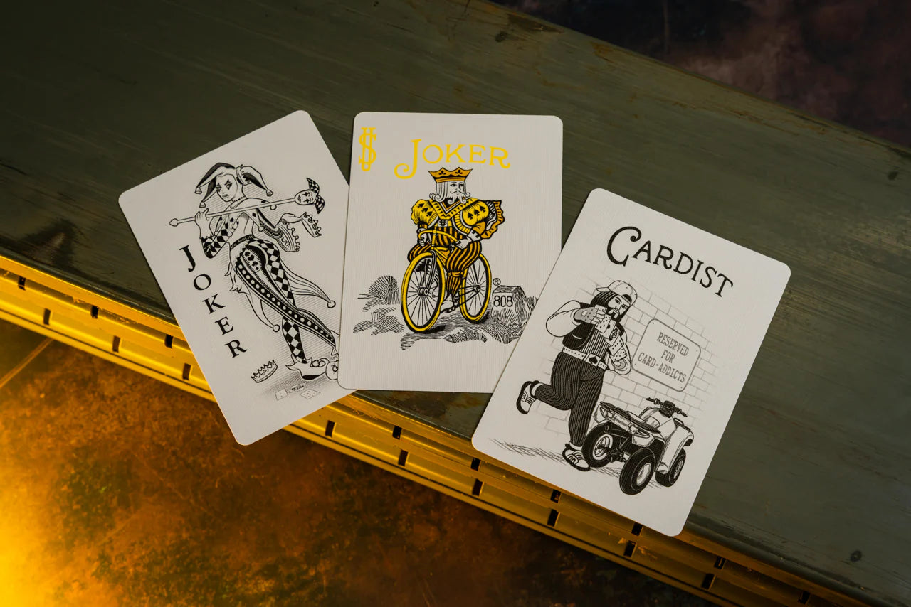 Bicycle Neon Yellow-Starburst Playing Cards Uv-Glow Deck