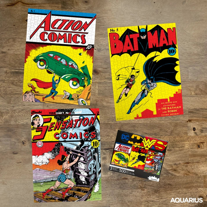 Dc Comics 3 X 500 Piece Jigsaw Puzzle Set