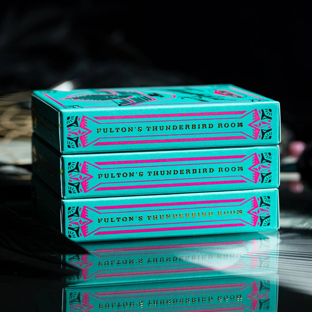Fulton's Thunderbird Room Turquoise Edition Playing Cards