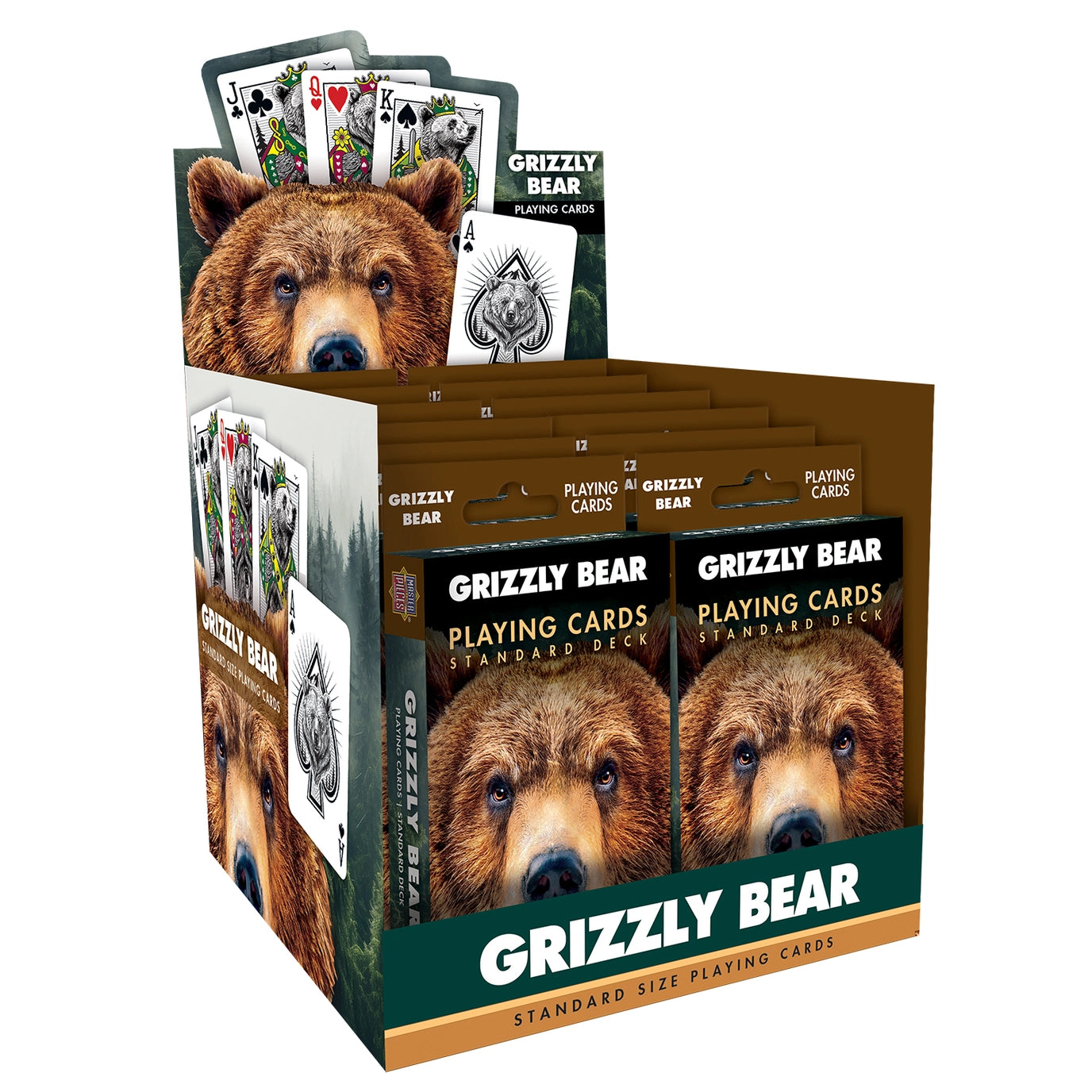 Grizzly Bear Playing Cards by Masterpieces
