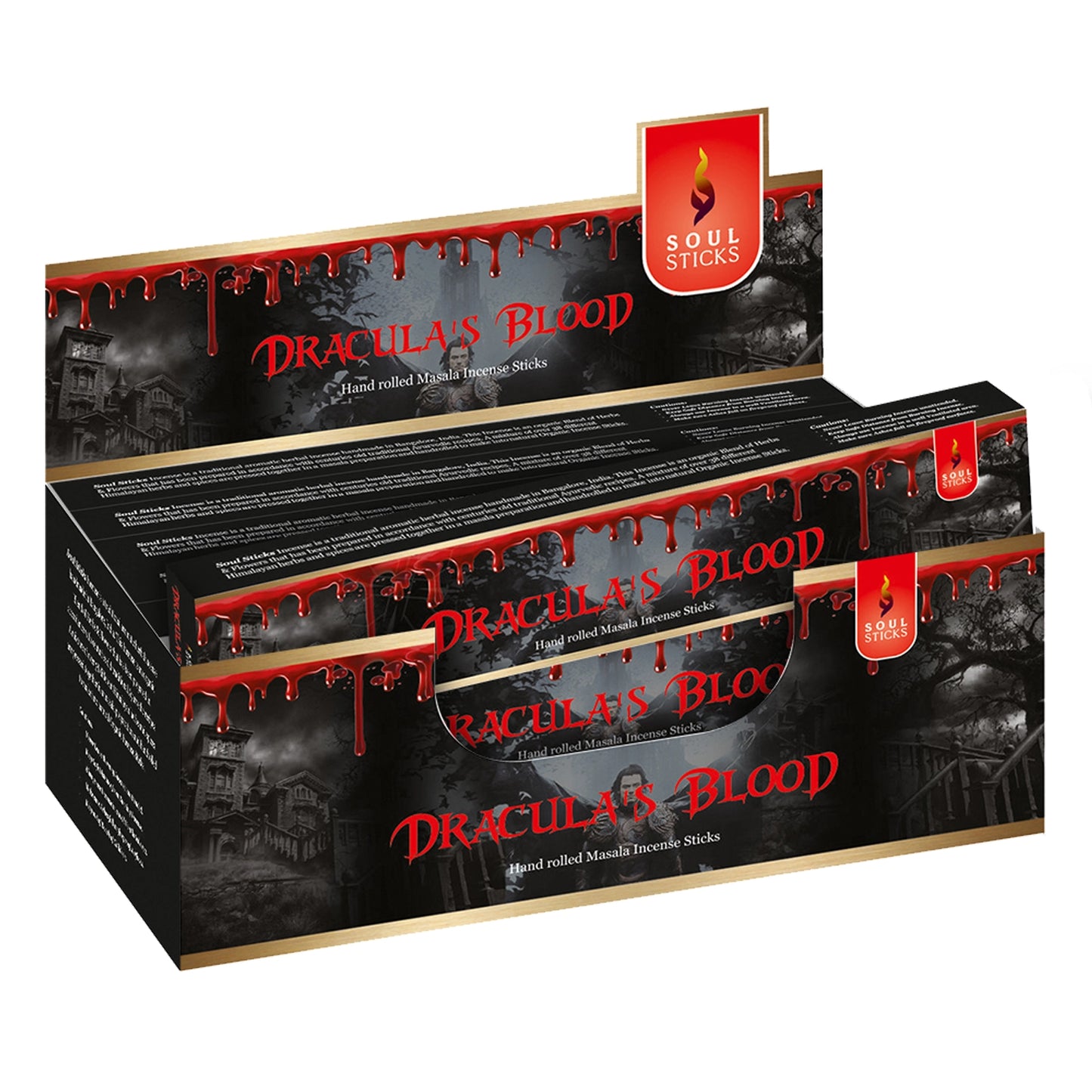 Soul Sticks - Dracula's Blood Masala Incense Sticks - 15 G.
