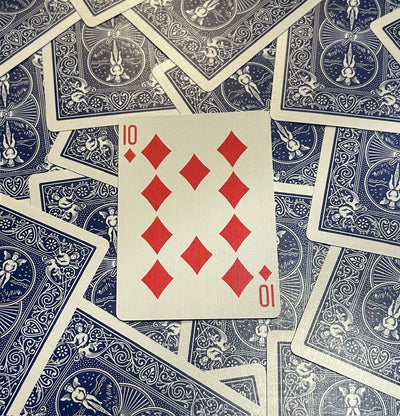 Blue One-Way Forcing Deck - 10 of Diamonds