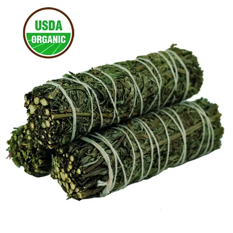 4" Mugwort Sage Smudge Stick