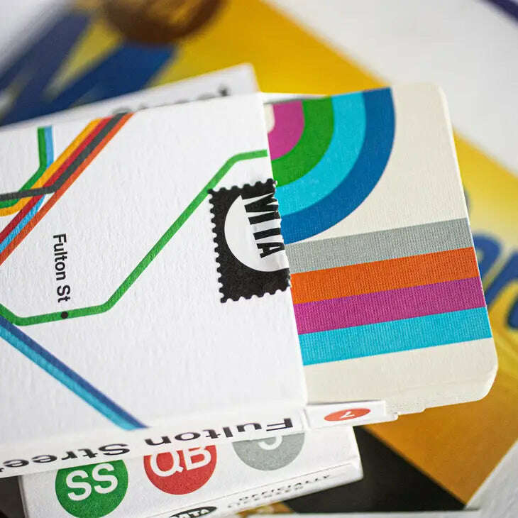 PlayingCardDecks.com-Fulton Street MTA 1972 Vignelli Map Playing Cards USPCC