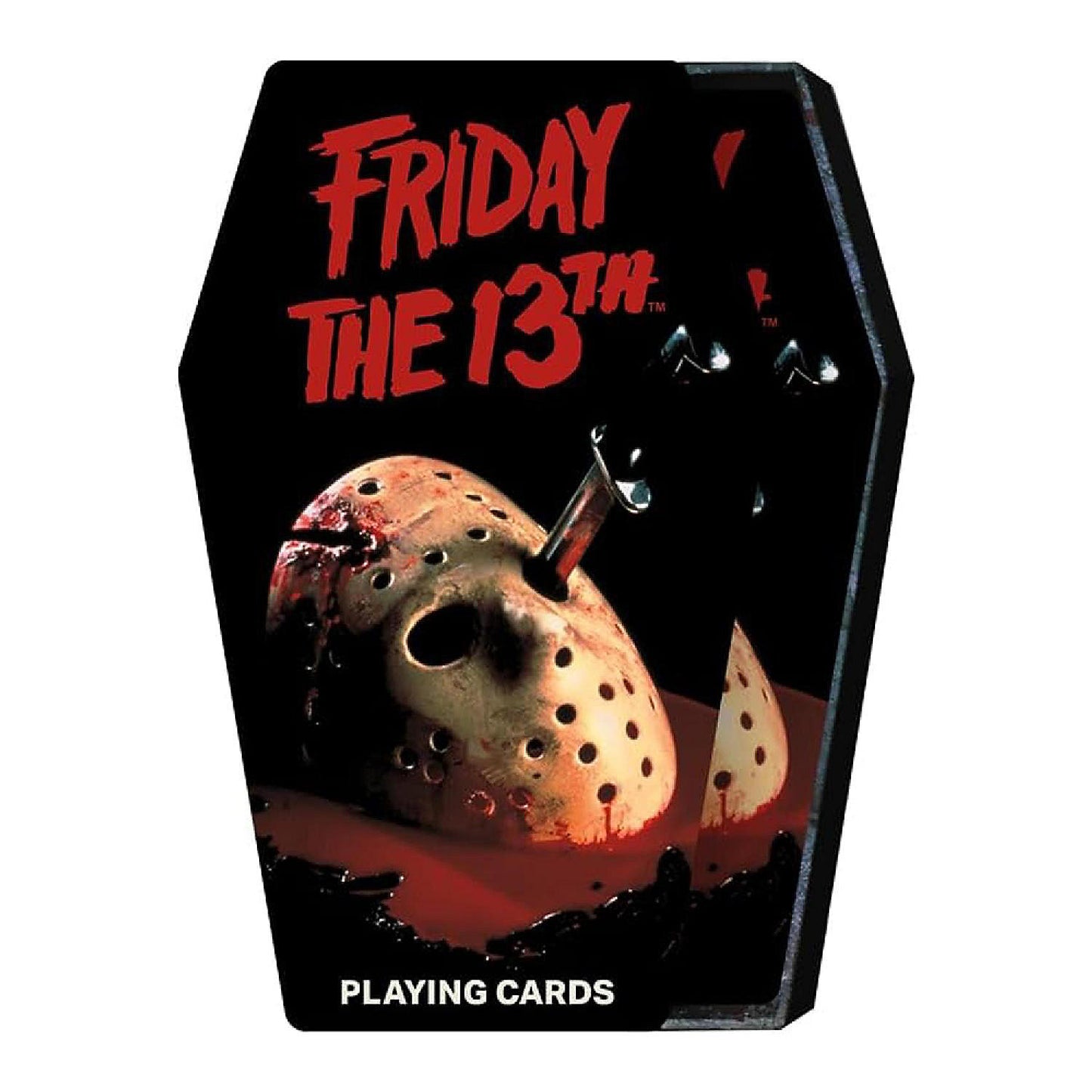 Friday the 13th Coffin Box Premium Playing Cards by Aquarius