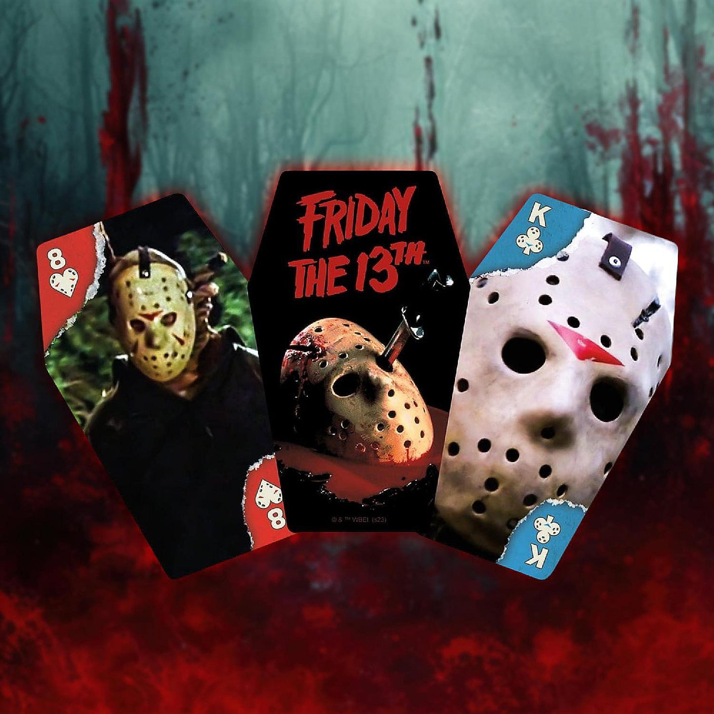 Friday the 13th Coffin Box Premium Playing Cards by Aquarius