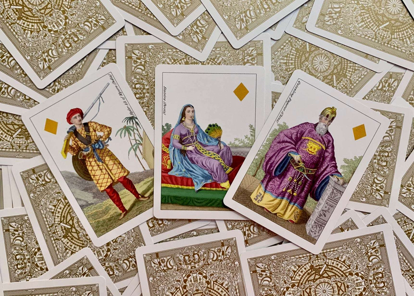 PlayingCardDecks.com-Geographical Gilded Playing Cards USPCC