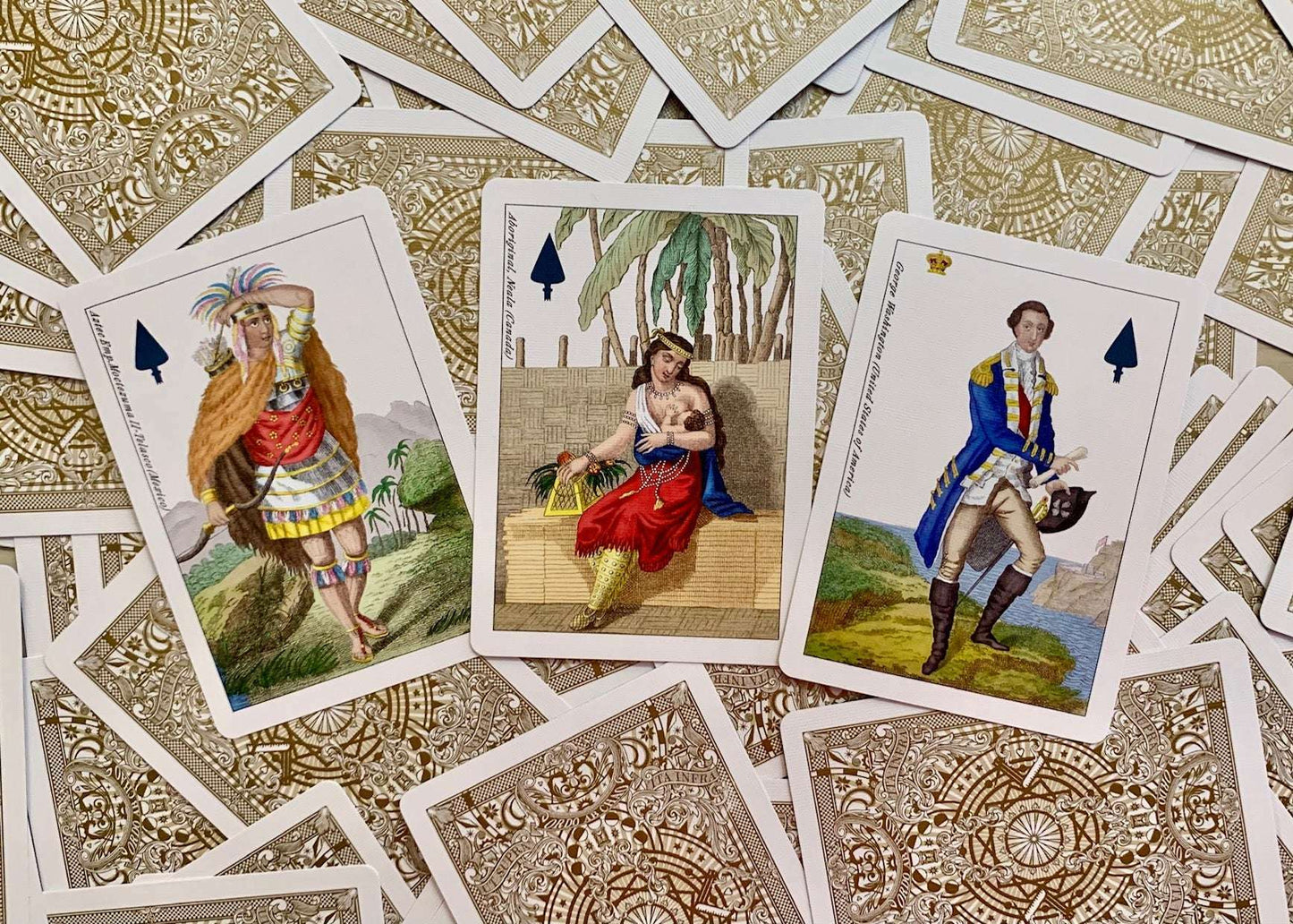 PlayingCardDecks.com-Geographical Gilded Playing Cards USPCC