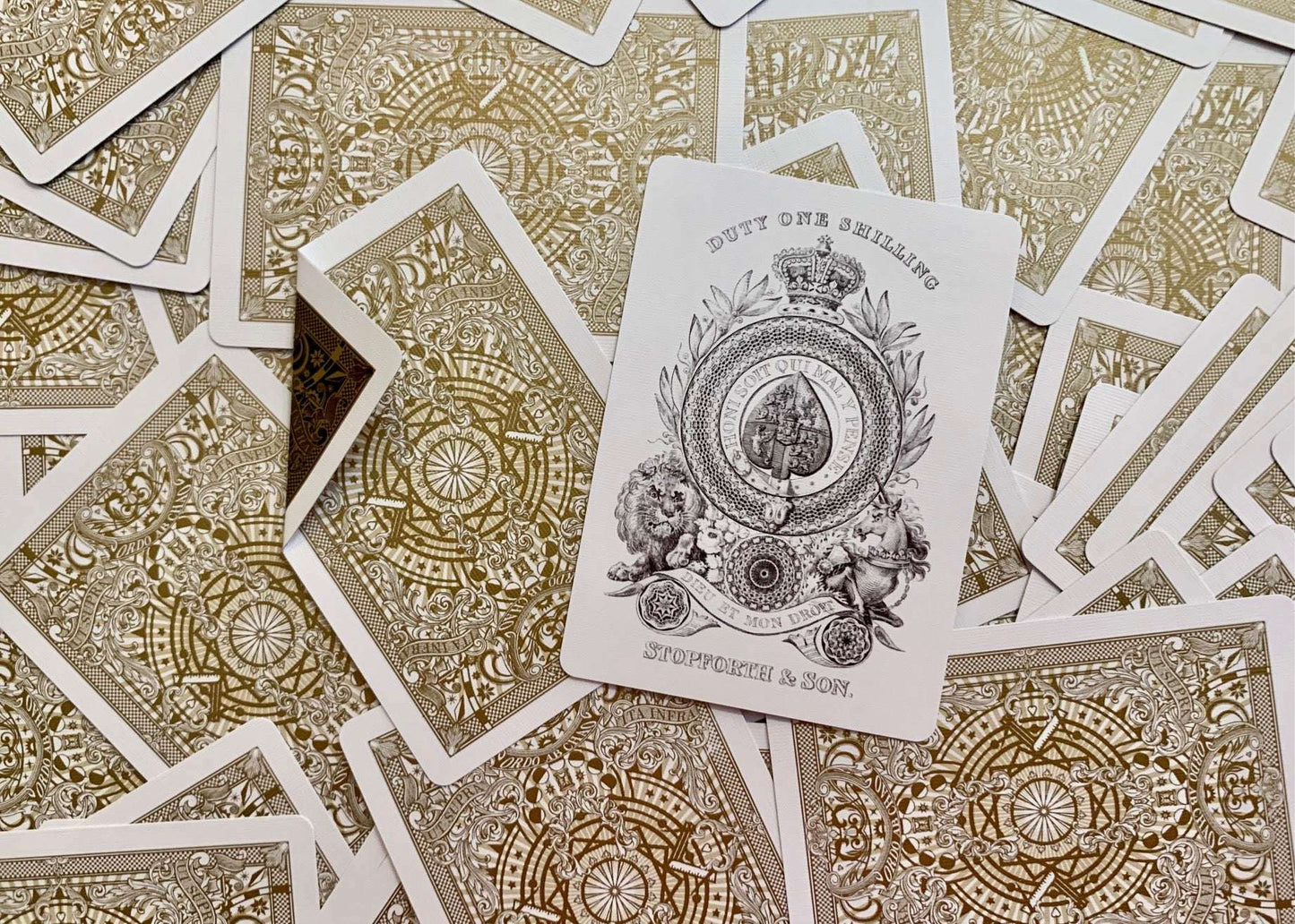 PlayingCardDecks.com-Geographical Gilded Playing Cards USPCC
