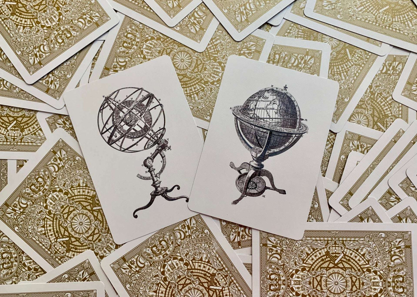 PlayingCardDecks.com-Geographical Gilded Playing Cards USPCC