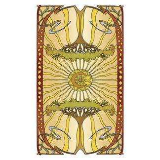 Golden Art Nouveau Mini Tarot Deck