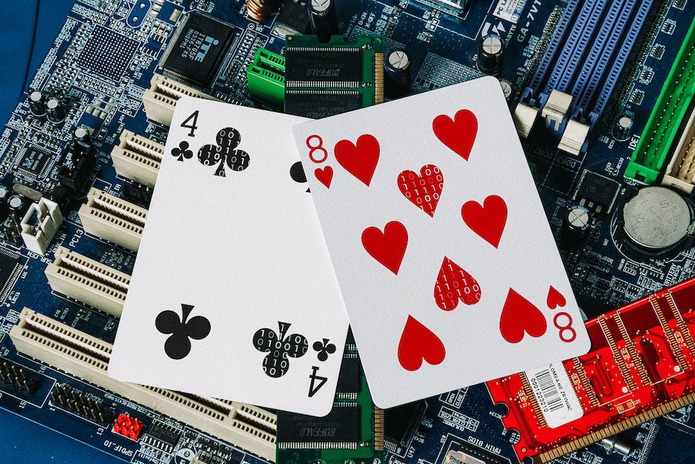 Hack The Planet White Hat Playing Cards with Numbered Seal - USPCC