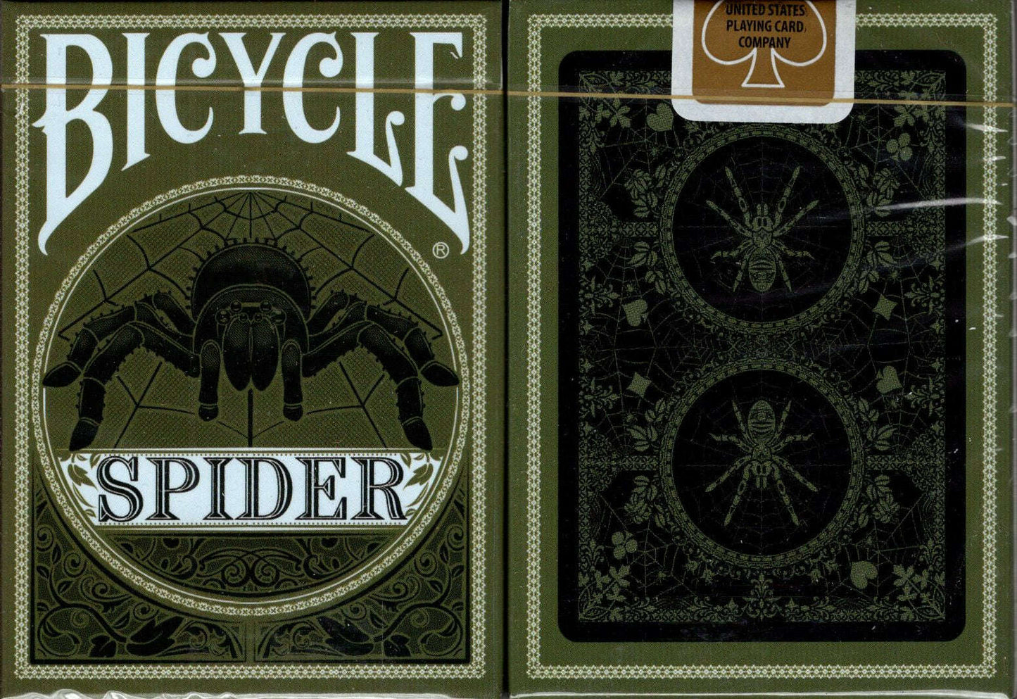 PlayingCardDecks.com-Spider Gilded Bicycle Playing Cards