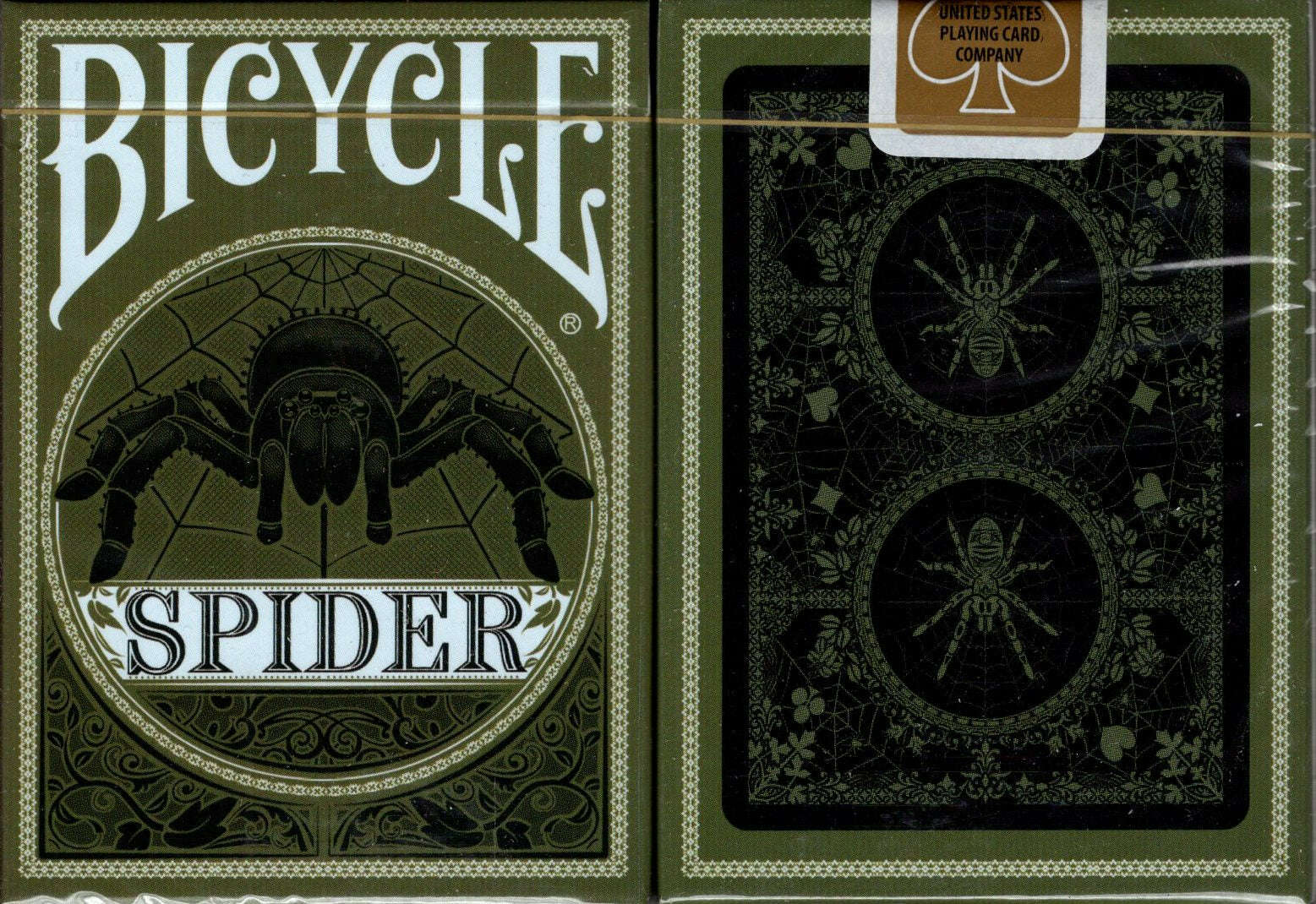 PlayingCardDecks.com-Spider Gilded Bicycle Playing Cards