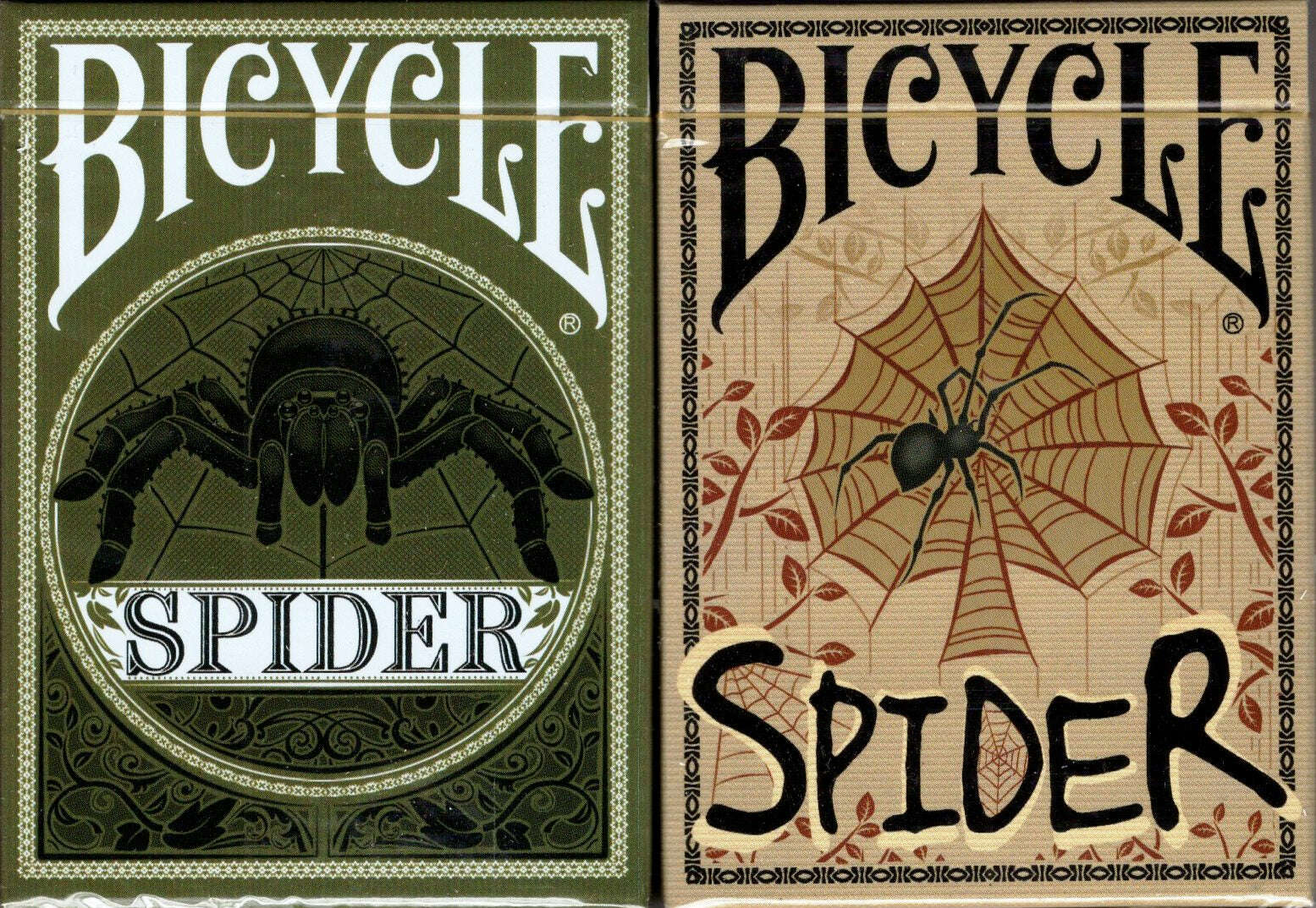 PlayingCardDecks.com-Spider Gilded Bicycle Playing Cards